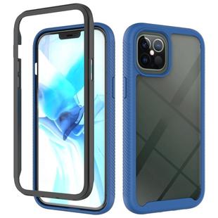 For iPhone 12 Pro Max Starry Sky Solid Color Series Shockproof PC + TPU Protective Case(Royal Blue)