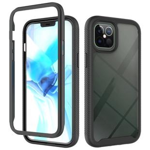 For iPhone 12 Pro Max Starry Sky Solid Color Series Shockproof PC + TPU Protective Case(Black)