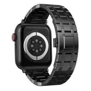 For Apple Watch SE 2023 44mm Modified Oak AP Titanium Alloy Watch Band(Black)