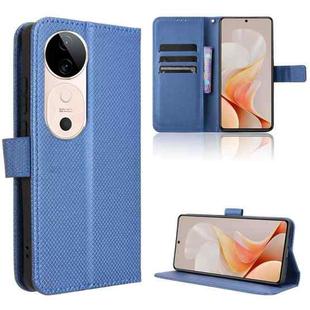 For vivo S19 5G Diamond Texture Leather Phone Case(Blue)