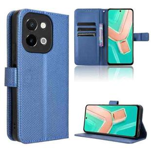 For vivo Y28 4G Diamond Texture Leather Phone Case(Blue)