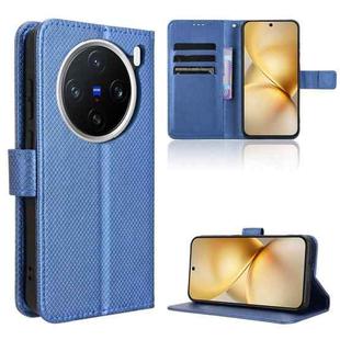 For vivo X200 Pro mini 5G Diamond Texture Leather Phone Case(Blue)