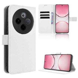 For vivo T4 5G / iQOO Z10 5G Global Diamond Texture Leather Phone Case(White)