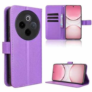 For vivo T4 5G / iQOO Z10 5G Global Diamond Texture Leather Phone Case(Purple)