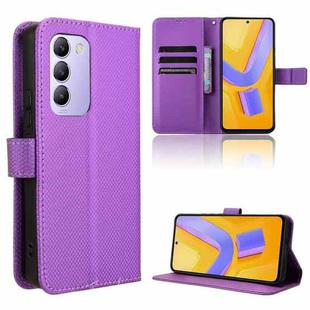For vivo Y200e 5G / Y100 5G IND Diamond Texture Leather Phone Case(Purple)