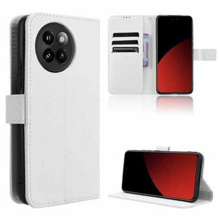 For Xiaomi Civi 4 Pro 5G Diamond Texture Leather Phone Case(White)