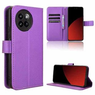 For Xiaomi Civi 4 Pro 5G Diamond Texture Leather Phone Case(Purple)