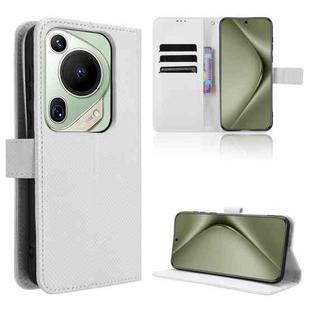For Huawei Pura 70 Pro / 70 Pro+ Diamond Texture Leather Phone Case(White)