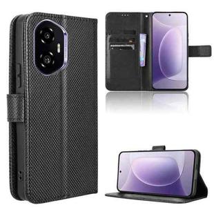 For Honor 300 5G Diamond Texture Leather Phone Case(Black)