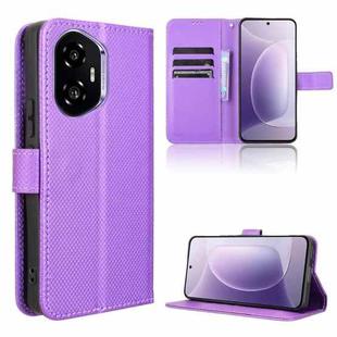 For Honor 300 5G Diamond Texture Leather Phone Case(Purple)