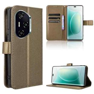 For Honor 300 Pro 5G / 300 Ultra 5G Diamond Texture Leather Phone Case(Brown)