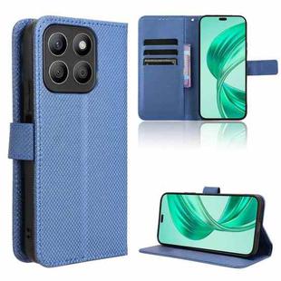For Honor X8c 4G Diamond Texture Leather Phone Case(Blue)