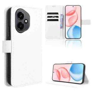 For Honor 400 Diamond Texture Leather Phone Case(White)