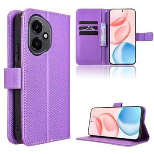 For Honor 400 Diamond Texture Leather Phone Case(Purple)