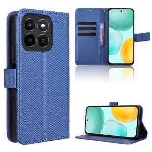 For Honor X6c 4G Diamond Texture Leather Phone Case(Blue)