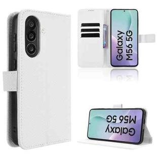 For Samsung Galaxy M56 5G Diamond Texture Leather Phone Case(White)