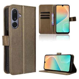 For Samsung Galaxy M36 5G Diamond Texture Leather Phone Case(Brown)