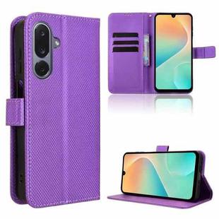 For Samsung Galaxy M36 5G Diamond Texture Leather Phone Case(Purple)