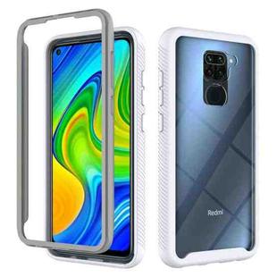 For Xiaomi Redmi Note 9 Starry Sky Solid Color Series Shockproof PC + TPU Protective Case (White)