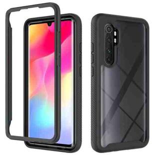 For Xiaomi Note 10 Lite Starry Sky Solid Color Series Shockproof PC + TPU Protective Case(Black)