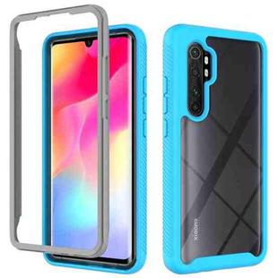 For Xiaomi Note 10 Lite Starry Sky Solid Color Series Shockproof PC + TPU Protective Case (Baby Blue)