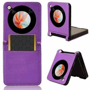 For ZTE nubia Flip / Libero Flip Diamond Texture Leather Phone Case(Purple)