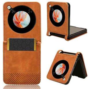 For ZTE nubia Flip / Libero Flip Retro Texture Leather Phone Case(Brown)
