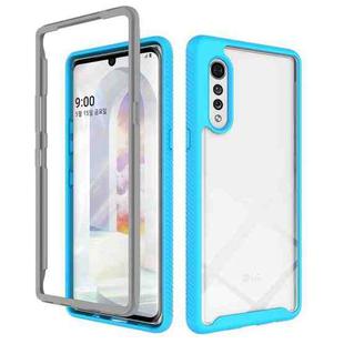 For LG Velvet Starry Sky Solid Color Series Shockproof PC + TPU Protective Case (Baby Blue)