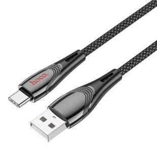 hoco U133 Type-C / USB-C to USB-A Braided Charging Data Cable, Length:1.2m(Black)