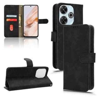 For Xiaomi Redmi 13 4G Skin Feel Magnetic Flip Leather Phone Case(Black)