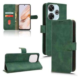 For Xiaomi Redmi 13 4G Skin Feel Magnetic Flip Leather Phone Case(Green)