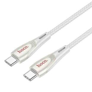 hoco U133 Type-C / USB-C to Type-C / USB-C  Braided 60W Fast Charging Data Cable, Length:1.2m(Grey)