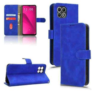 For T-Mobile Revvl 7 5G Skin Feel Magnetic Flip Leather Phone Case(Blue)