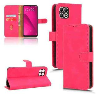 For T-Mobile Revvl 7 5G Skin Feel Magnetic Flip Leather Phone Case(Rose Red)