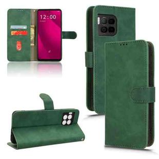 For T-Mobile Revvl 7 Pro 5G Skin Feel Magnetic Flip Leather Phone Case(Green)