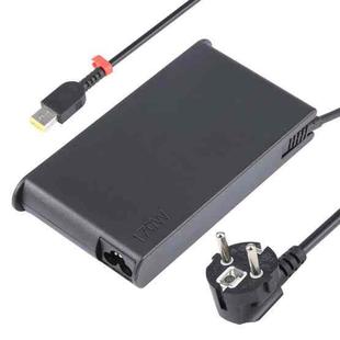 170W 20V 8.5A Laptop Notebook Power Adapter For Lenovo Big Square USB, Plug:EU Plug