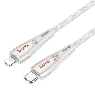 hoco U133 Type-C / USB-C to 8 Pin Braided PD Fast Charging Data Cable, Length:1.2m(Grey)