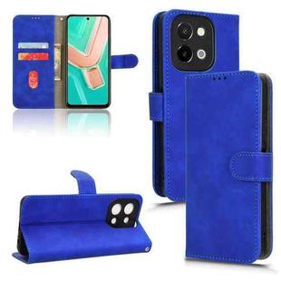 For vivo Y28 4G Skin Feel Magnetic Flip Leather Phone Case(Blue)