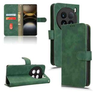 For vivo X100 Ultra Skin Feel Magnetic Flip Leather Phone Case(Green)