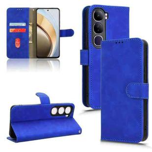 For vivo V40 Lite 5G Skin Feel Magnetic Flip Leather Phone Case(Blue)