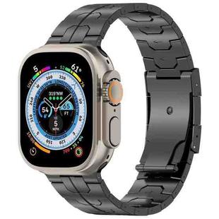 For Apple Watch Ultra 2 49mm Turtle Buckle Titanium Alloy Watch Band(Black)