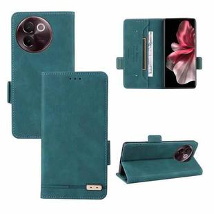 For vivo V30e Magnetic Clasp Leather Phone Case(Green)