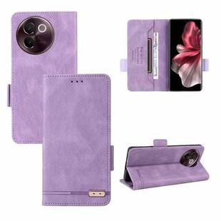 For vivo V30e Magnetic Clasp Leather Phone Case(Purple)
