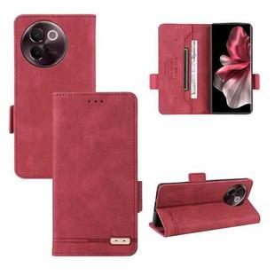 For vivo V30e Magnetic Clasp Leather Phone Case(Red)