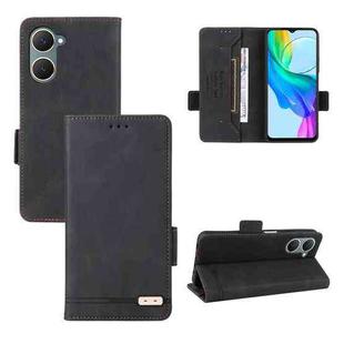 For vivo Y18 / Y03 Magnetic Clasp Leather Phone Case(Black)