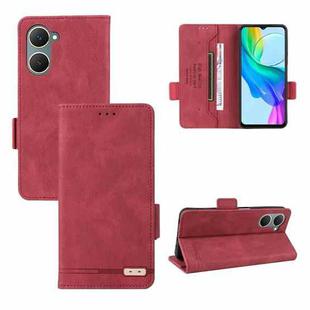 For vivo Y18 / Y03 Magnetic Clasp Leather Phone Case(Red)