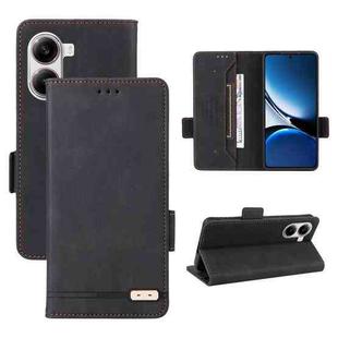 For Xiaomi Poco X7 Pro / Redmi Turbo 4 Magnetic Clasp Leather Phone Case(Black)