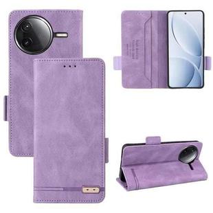 For Redmi K80 / K80 Pro Magnetic Clasp Leather Phone Case(Purple)
