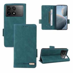 For Xiaomi Poco F6 Pro Magnetic Clasp Leather Phone Case(Green)