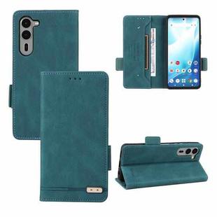 For Fujitsu Arrows F-51E We2 Plus Magnetic Clasp Leather Phone Case(Green)